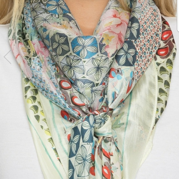 Johnny Was PUZZLE SCARF - Picture 3 of 6